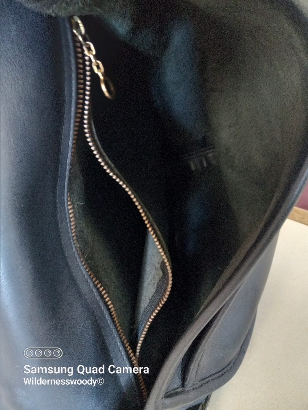 Coach Large Plaza bag/"The Bistro Bag" Navy Blue, Late 1980's-early 1990's - Picture 12 of 16